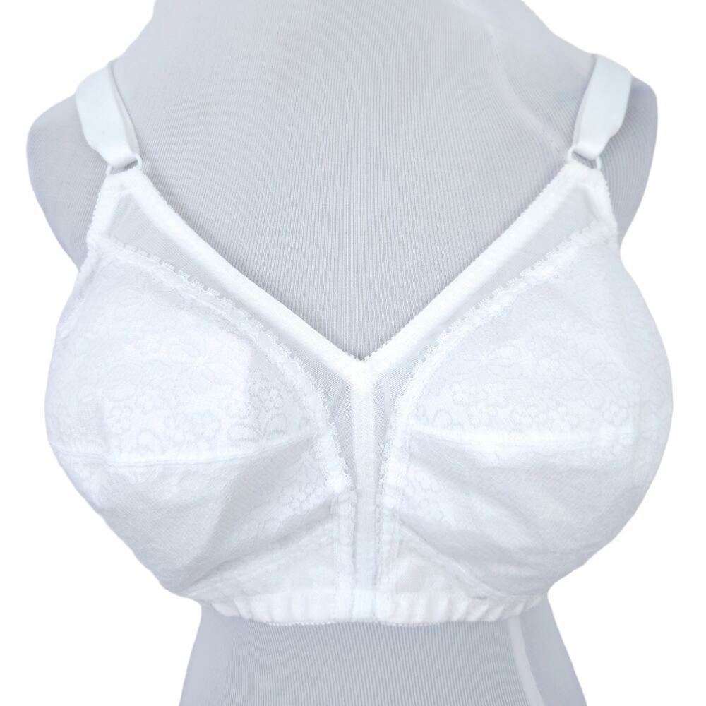 Underscore Wireless Wirefree Bra 44C White, Lace Details, Excellent Condition